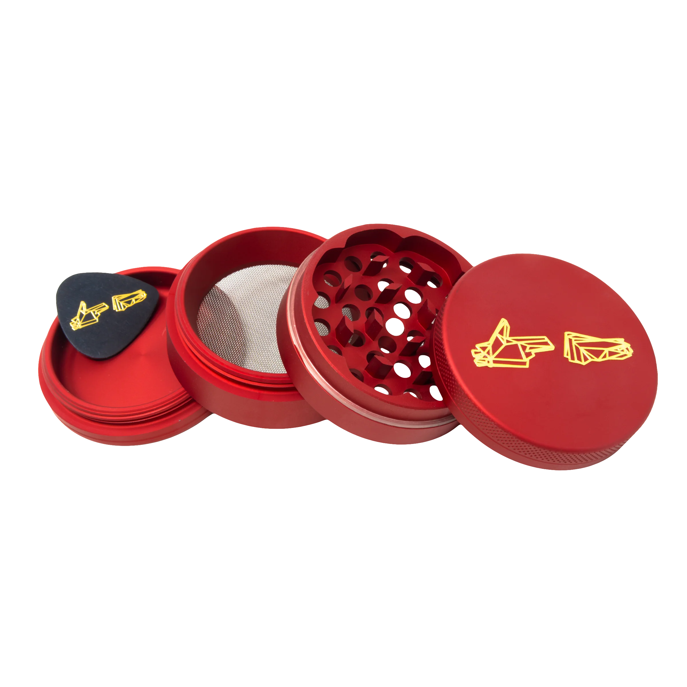 GOLDEN HANDS RED HERB GRINDER