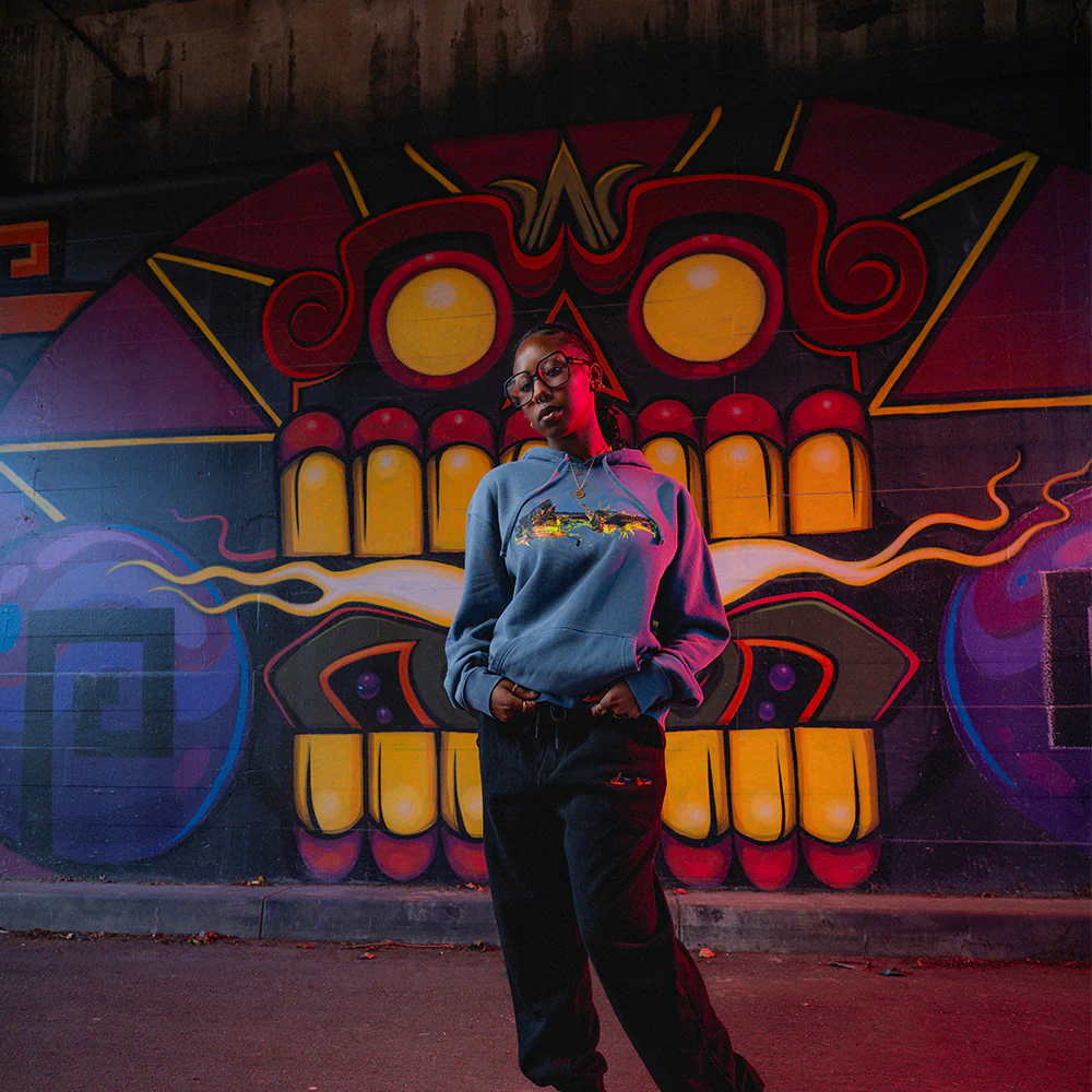 RTJ DRIP HANDS HOODIE (BLUE) - Image 3