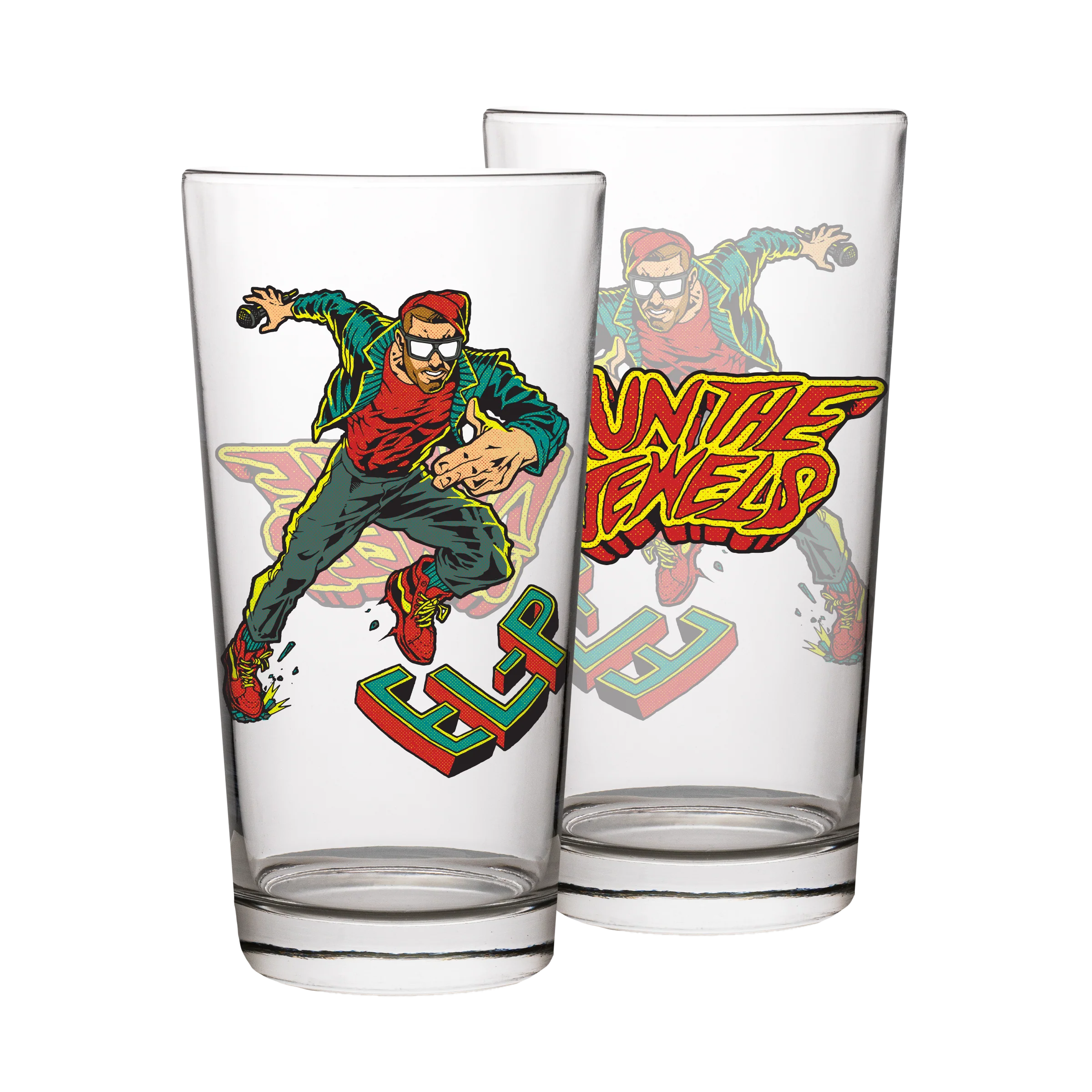 RTJ 'DYNAMIC DUO’ COMIC PINT GLASS SET - Image 2
