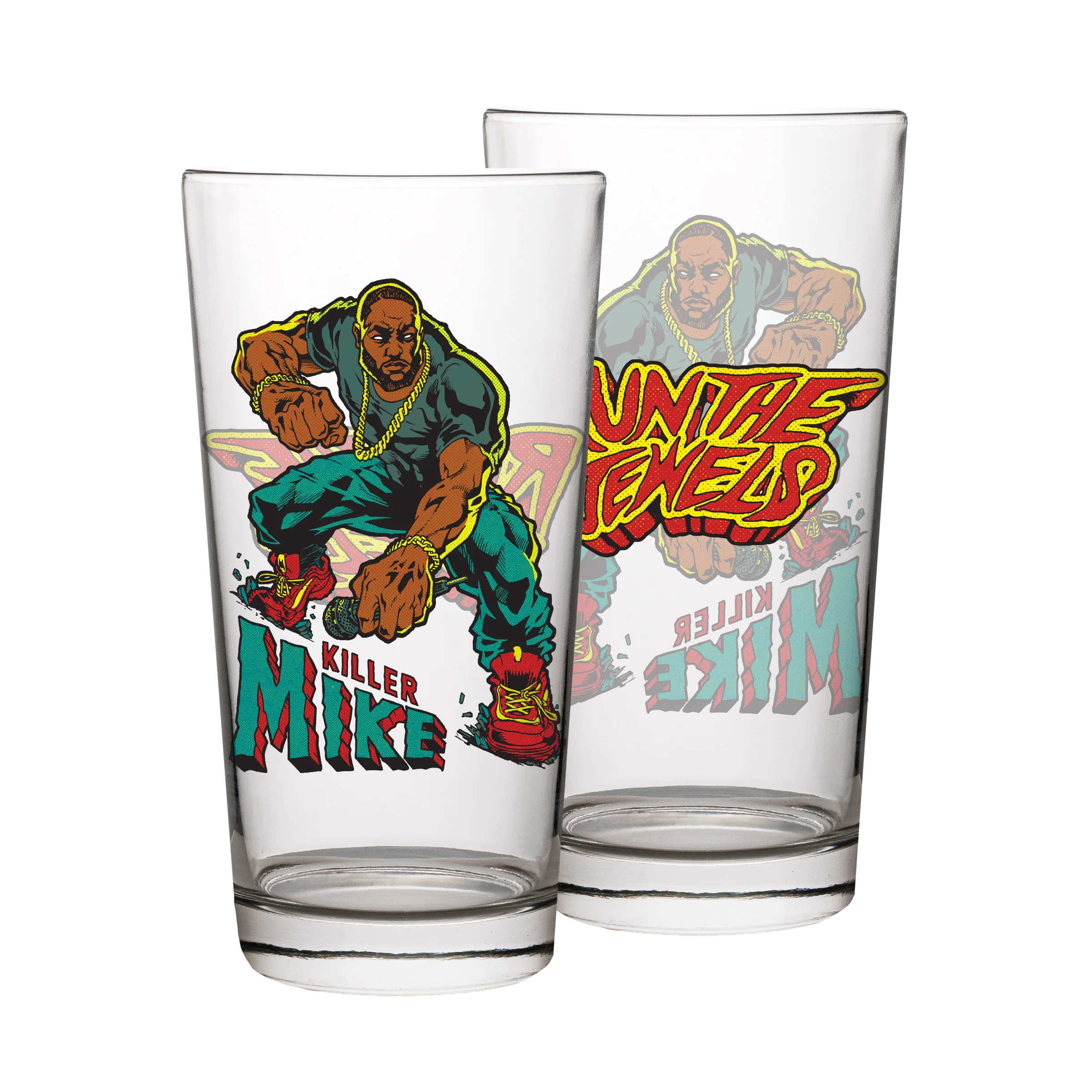 RTJ 'DYNAMIC DUO’ COMIC PINT GLASS SET - Image 3